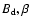 $B_{\rm d}, \beta$