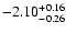 $\rm -2.10_{-0.26}^{+0.16}$