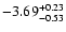 $\rm -3.69_{-0.53}^{+0.23}$
