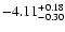 $\rm -4.11_{-0.30}^{+0.18}$