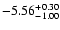 $\rm -5.56_{-1.00}^{+0.30}$