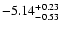 $\rm -5.14_{-0.53}^{+0.23}$