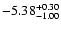 $\rm -5.38_{-1.00}^{+0.30}$