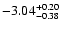 $\rm -3.04_{-0.38}^{+0.20}$