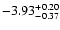 $\rm -3.93_{-0.37}^{+0.20}$