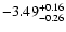 $\rm -3.49_{-0.26}^{+0.16}$
