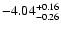 $\rm -4.04_{-0.26}^{+0.16}$