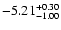 $\rm -5.21_{-1.00}^{+0.30}$