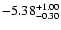 $\rm -5.38_{-0.30}^{+1.00}$