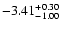$\rm -3.41_{-1.00}^{+0.30}$