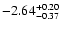 $\rm -2.64_{-0.37}^{+0.20}$