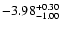 $\rm -3.98_{-1.00}^{+0.30}$