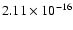 $ 2.11\times 10^{-16 } $