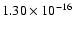 $ 1.30\times 10^{-16 } $