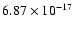 $ 6.87\times 10^{-17 } $