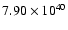 $ 7.90\times 10^{40 } $