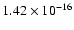 $ 1.42\times 10^{-16 } $