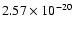 $ 2.57\times 10^{-20 } $
