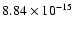 $ 8.84\times 10^{-15 }$