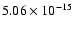 $ 5.06\times 10^{-15 } $