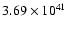 $ 3.69\times 10^{41} $