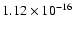 $ 1.12\times 10^{-16 } $