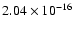 $ 2.04\times 10^{-16 } $