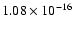 $ 1.08\times 10^{-16 } $