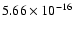 $ 5.66\times 10^{-16 }$