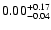 $\rm0.00_{-0.04}^{+0.17} $