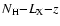 $N_{\rm H}{-}L_{\rm X}{-}z$