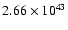 $ 2.66\times 10^{43 } $