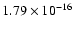 $ 1.79\times 10^{-16 } $