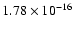 $ 1.78\times 10^{-16 } $