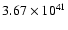 $ 3.67\times 10^{41 } $