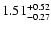$\rm 1.51_{-0.27}^{+0.52} $