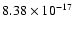 $ 8.38\times 10^{-17 } $