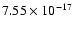 $ 7.55\times 10^{-17 } $