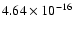 $ 4.64\times 10^{-16 }$