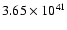 $ 3.65\times 10^{41 } $