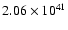 $ 2.06\times 10^{41 } $