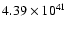 $ 4.39\times 10^{41} $