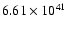 $ 6.61\times 10^{41 } $