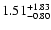 $\rm 1.51_{-0.80}^{+1.83} $