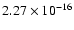 $ 2.27\times 10^{-16 } $