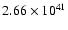 $ 2.66\times 10^{41 } $