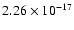 $ 2.26\times 10^{-17 } $