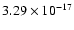 $ 3.29\times 10^{-17 } $