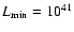 $L_{\rm min} = 10^{41}$