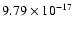 $ 9.79\times 10^{-17 } $